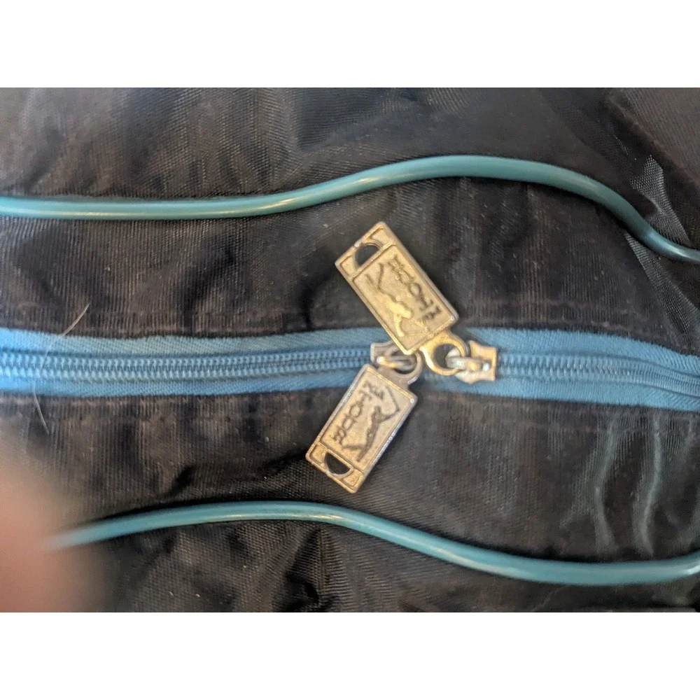 Vintage PGA Tour Duffel Bag 1993 Retro Golf Tournament Promo Black Teal Bag